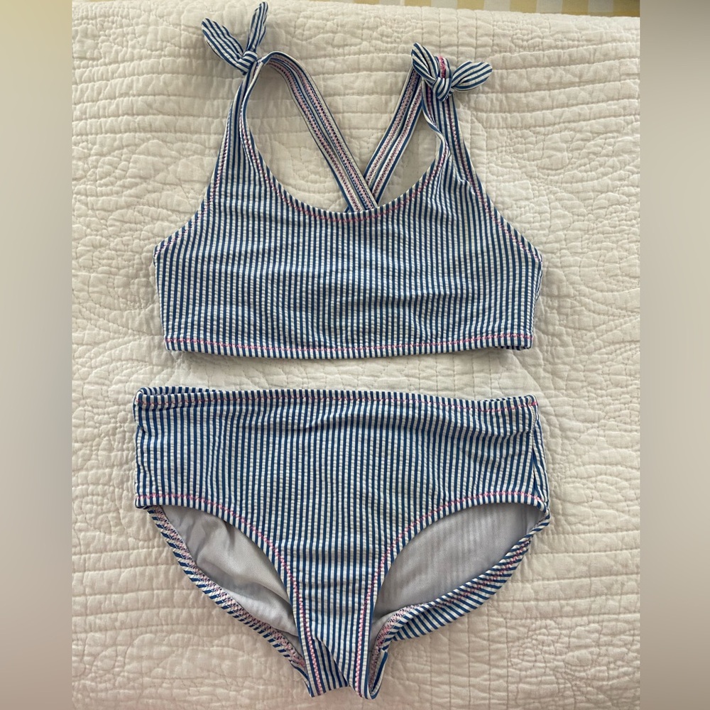 Girls’ Seersucker Bikini